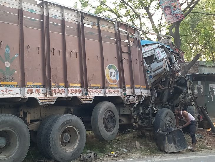 Truck loaded with gas cylinders overturned, driver injured, referred to ...