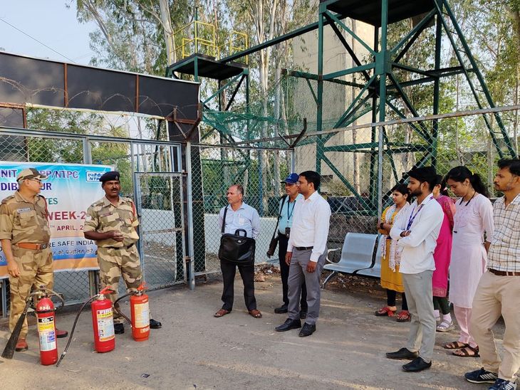 CISF fire fighting team showed readiness in Auraiya