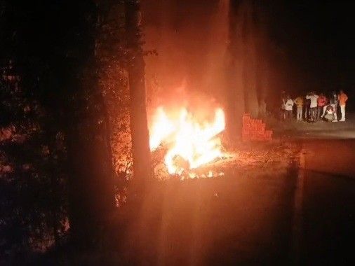 The car of the wedding party collided with a tree in Amethi | अमेठी में ...