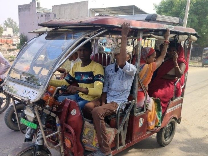 Action against minor e-rickshaw drivers in Nanpara