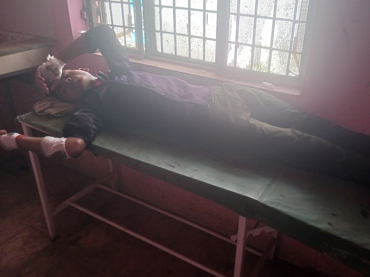 Accident happened to a young man going to Bhinga court