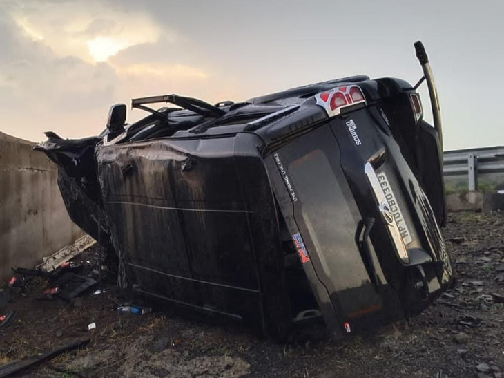 MP Police Officer's Car Crash: Family Injured on Delhi-Mumbai Expressway news image
