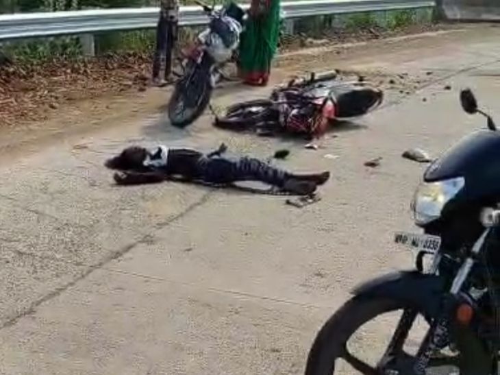 A recent road accident in Burhanpur, MP, resulted in one death and one serious injury.  Emergency services responded to the scene.