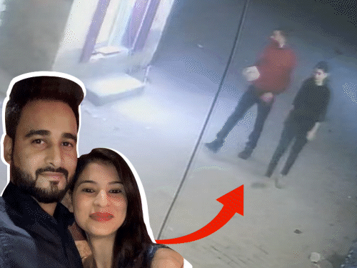 A still image from a recently surfaced video related to the death of a TCS manager.  Police are investigating the suicide case.