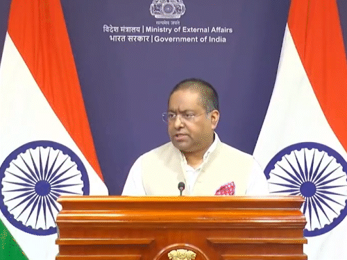 Image related to India's statement on ending terrorism before talks with Pakistan can resume.  Focus on peace and stability in the region. #IndiaPakistanRelations