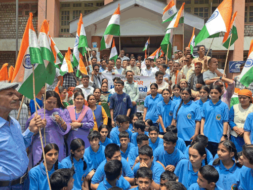 Shimla Rampur BJP Tricolor March News Update