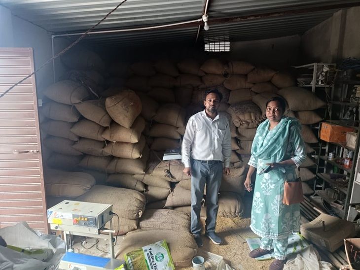 Fake paddy seeds were being packed in hardware warehouse | हार्डवेयर ...