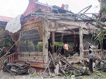 Air strike on a Buddhist monastery in Myanmar, 23 killed | म्यांमार में एक बौद्ध मठ पर हवाई हमला, 23 मौतें: 30 घायल, 150 से ज्यादा लोग मठ में मौजूद थे, 2021 से गृहयुद्ध झेल रहा देश