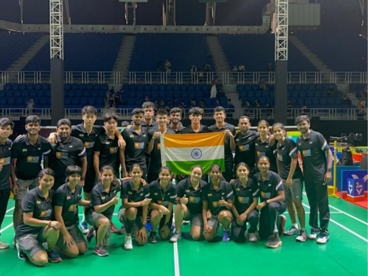 एशिया जूनियर बडमिंटन चैम्पियनशिप: वह भारतीय मिश्रित टीम के क्वार्टर फाइनल में पहुंचे; पराजित eau 110-83