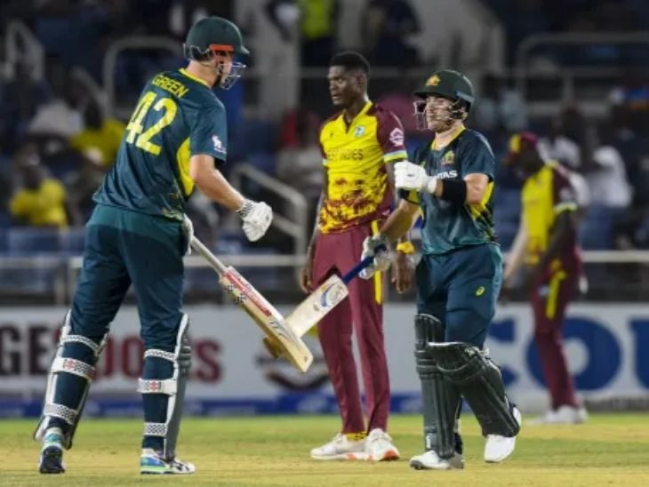 Aus vs wi 2nd t20 update; Josh Inglis Cameron Green | Australia vs West Indies | Australia won the second T20 from the West Indies: English-Green’s unbeaten 131-run partnership; Russell scored 36 runs in the last international match