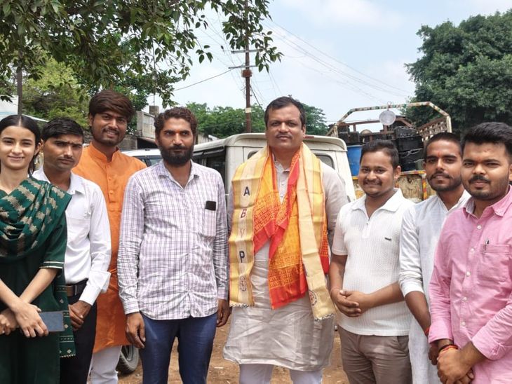ABVP regional organization minister welcomed in Nanpara