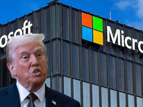 Trump Urges Google & Microsoft to Halt Hiring in India and China, Calls for ‘America First’ Tech Jobs | ट्रम्प बोले- अमेरिकी कंपनियां भारतीयों की भर्ती रोकें: अमेरिकियों को पहले नौकरी दें; कहा- आजादी का फायदा उठाकर चीन में फैक्ट्रियां लगा रहीं