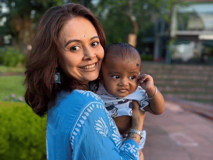 देवोलीना भट्टाचार्जी का बेटा 7 महीने का हुआ:एक्ट्रेस ने तस्वीरें शेयर कर जॉय को बताया अपनी सबसे बड़ी यात्रा