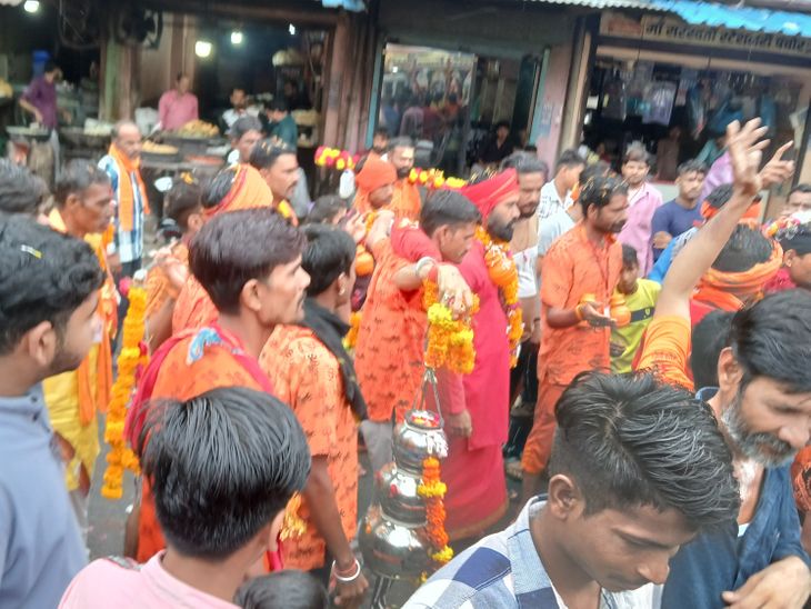Kanwariyas reached Pachor in 4 days after taking water from Ujjain