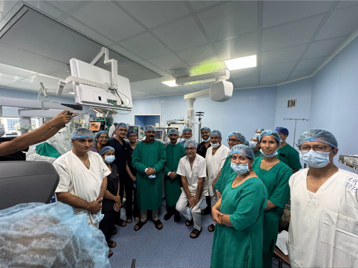 Robotic surgery start Atal Institute of Medical Super Specialty AIMSS ...