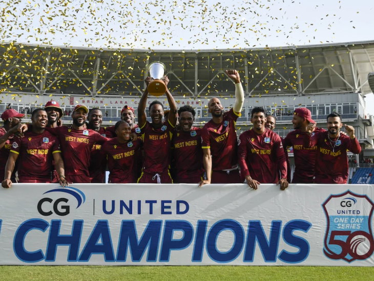West Indies vs Pakistan, ODI Series Win, Shai Hope, 202 Run Victory | West Indies won ODI series from Pakistan after 34 years: defeated by 202 runs in the third match; Shai Hope scored 120 not out