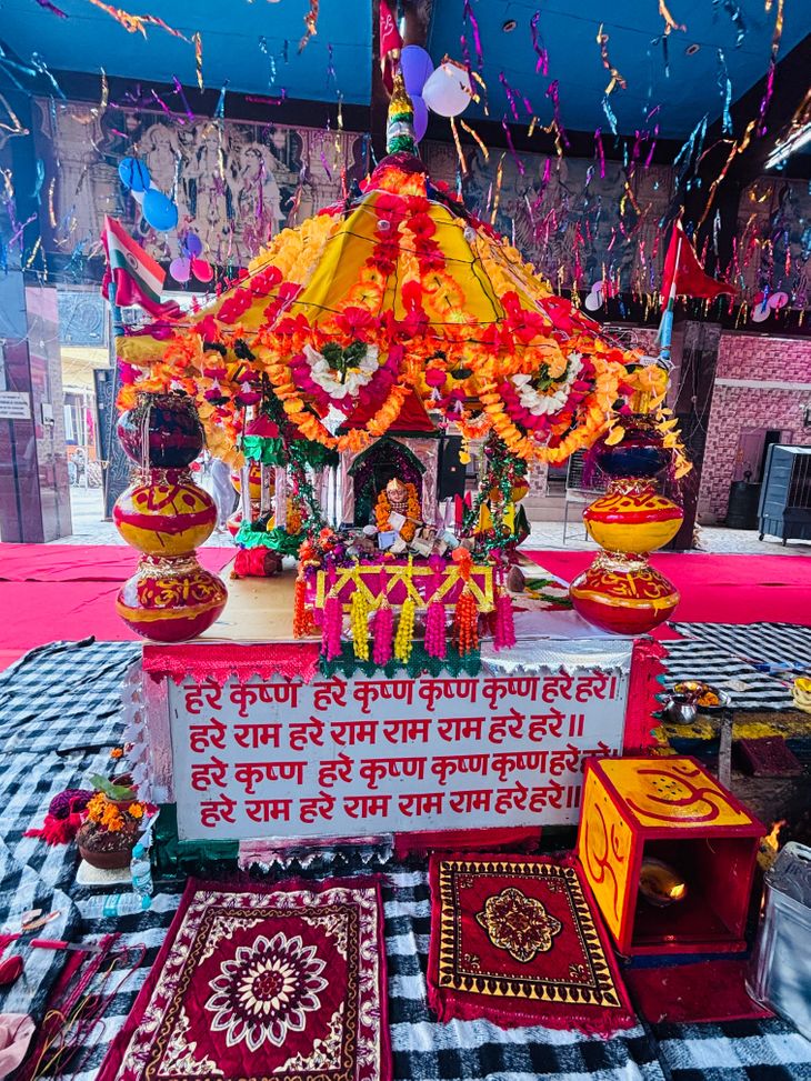 Janmashtami festival in Kusht Ashram, atmosphere created with ...