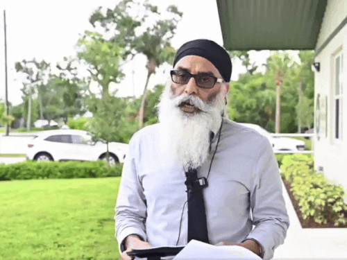 Florida Harjinder truck accident Khalistani terrorist Gurpatwant Pannun meets Punjab victim | Florida Harjinder truck accident | Khalistani terrorist Gurpatwant Pannu | Punjab | फ्लोरिडा सड़क हादसा: खालिस्तानी आतंकी पन्नू पीड़ित हरजिंदर से मिला: 1-लाख डॉलर मदद देने का ऐलान; एक्सीडेंट में 3 अमेरिकी नागरिकों की हुई थी मौत – Jalandhar News