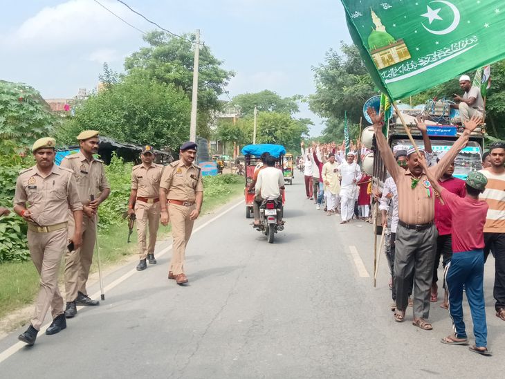 Hundreds of people attended the rally in Amin Nagar, police made ...
