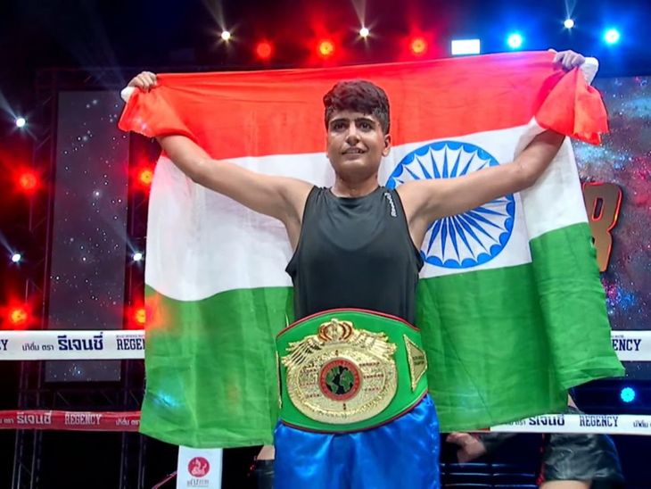 tohana monika wins gold thailand pro boxing championship | टोहाना की मोनिका ने थाईलैंड में जीता गोल्ड: प्रो बॉक्सिंग चैंपियनशिप, पाकिस्तान की खिलाड़ी को किया नॉकआउट, गांव में खुशी का माहौल – Tohana News