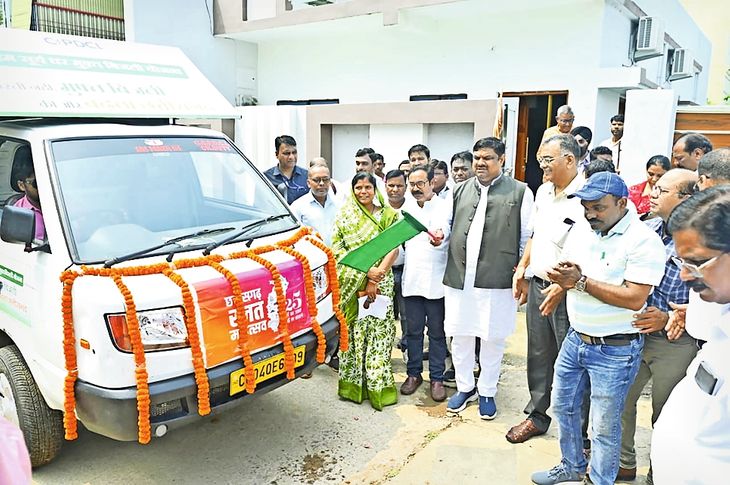 Awareness campaign. Education Minister Gajendra Yadav flagged off the ...