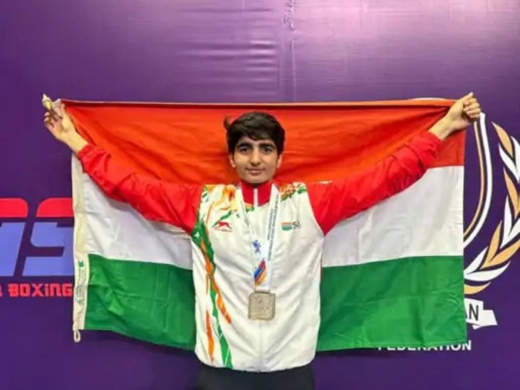 World Boxing India Medal 2025 Update; Meenakshi Hooda | Pooja Rani | वर्ल्ड बॉक्सिंग चैंपियनशिप में भारत का चौथा मेडल पक्का: मीनाक्षी ने सेमीफाइनल में प्रवेश किया; इंग्लिश मुक्केबाज को 5-0 से हराया