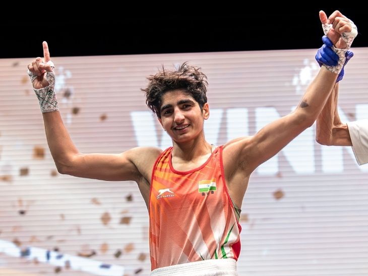 Jasmine Lamboria Gold Medal | World Boxing Championships 2025 Record | वर्ल्ड बॉक्सिंग में भारत को दो दिन में दो गोल्ड: मीनाक्षी ने तीन बार की विश्व विजेता को हराया; जैस्मिन भी बनी चैंपियन
