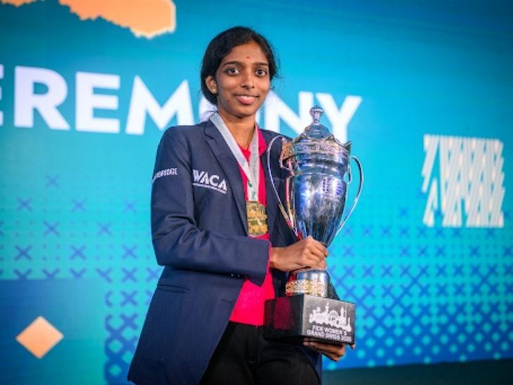 Vaishali Rameshbabu PM Modi; Chess FIDE Women’s Grand Title 2025 | वैशाली रमेशबाबू ने जीता FIDE विमेंस ग्रां स्विस खिताब: 2026 कैंडिडेट्स टूर्नामेंट में जगह पक्की की; PM मोदी ने दी बधाई
