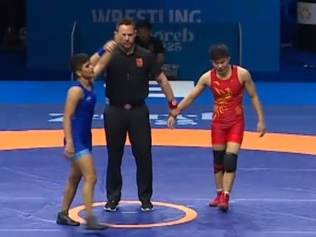 Haryana Wrestler Antim defeated Chinese player Zhang Jin | हिसार की अंतिम ने चीनी खिलाड़ी को किया चित्त: क्रोएशिया में विश्व चैंपियनशिप में 9-8 से जीता मुकाबला; भारत की इकलौती सेमीफाइनलिस्ट – Hisar News