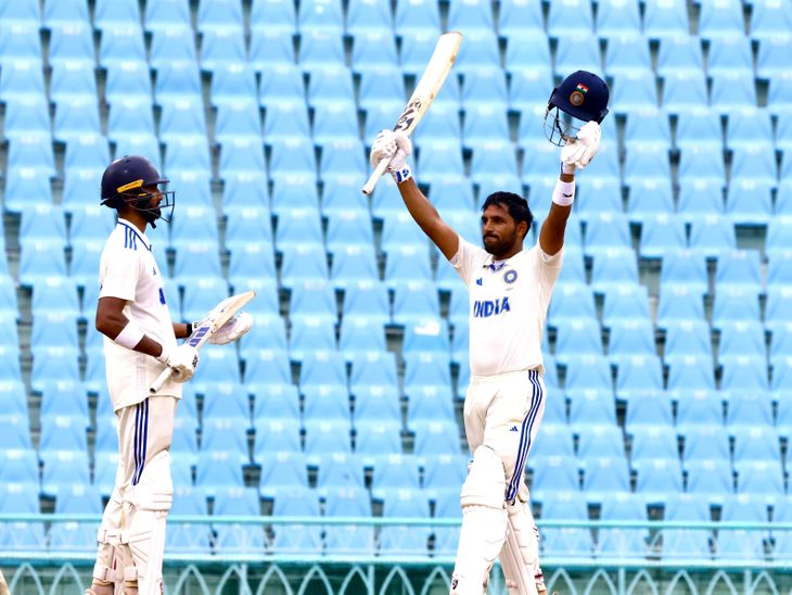 India in a strong position against Australia in Lucknow | लखनऊ में ऑस्ट्रेलिया के खिलाफ भारत की मजबूत स्थिति: तीसरे दिन का खेल खत्म, ध्रुव जुरैल ने जड़ी सेंचुरी, देवदत्त पडिक्कल भी शतक के करीब – Lucknow News