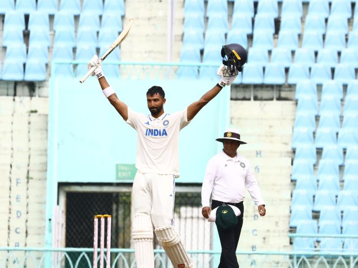 Devdutt Padikkal scored 150 runs in Lucknow | लखनऊ में देवदत्त पडिक्कल 150 रन बनाकर आउट: ध्रुव जुरैल ने खेली 140 रनों की पारी, ऑस्ट्रेलिया के रॉकी चार्ली ने लिए तीन विकेट – Lucknow News