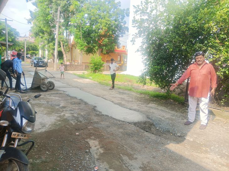 The contractor was using substandard material for road repair work ...