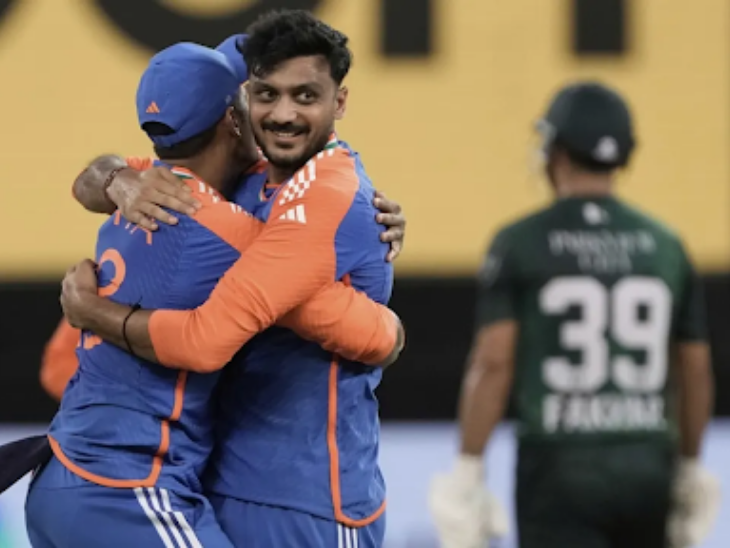 Asia Cup 2025 – India vs Oman Asia Cup 2025:axar-patel-head-injury-doubt-pakistan-match | अक्षर पटेल के पाकिस्तान मैच में खेलने पर संशय: ओमान के खिलाफ मैच में चोटिल हो गए थे, सिर-गर्दन में चोट लगी