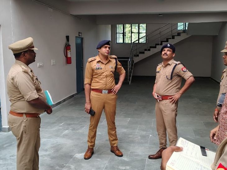SP inspected the new police station building.