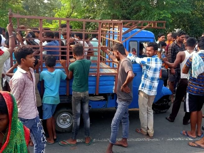 Elderly man dies after being hit by a pickup in Supaul