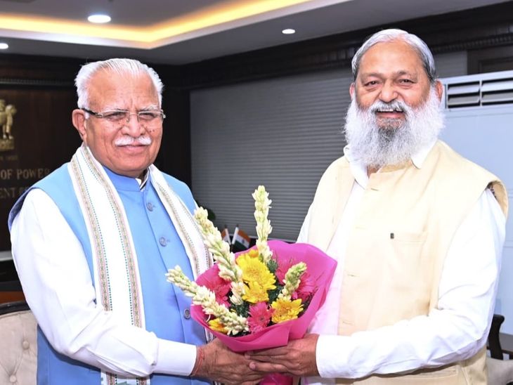 अनिल विज ने दिल्ली में खट्टर से की मुलाकात:विकसित भारत विजन को लेकर बैठक, हरियाणा की बिजली व्यवस्था को लेकर हुई चर्चा- INA NEWS