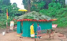 The hut was washed away in the heavy flood, but the idol of Lord Rama ...