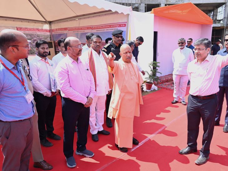 CM Yogi planted a tree at the Triveni tree plantation at Maa Pateshwari ...