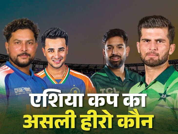 Four contenders, who will be the player of the tournament ind vs pak final | एशिया कप में कौन होगा प्लेयर ऑफ द टूर्नामेंट: भारत और पाकिस्तान के 4 खिलाड़ी दावेदार, अभिषेक को शाहीन से चुनौती