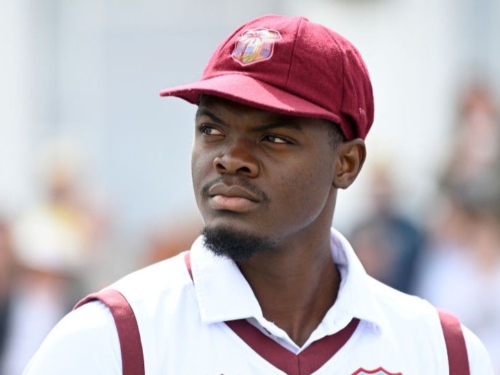 Alzarri Joseph ruled out of Test series against India | भारत के खिलाफ टेस्ट सीरीज से बाहर हुए अल्जारी जोसेफ: जेडिया ब्लेड्स को वेस्टइंडीज टीम में जगह; शमार जोसेफ भी इंजर्ड, सीरीज 2 अक्टूबर से