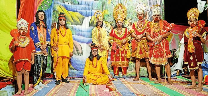 The construction of Ram Setu and the dialogue between Angad and Ravana ...