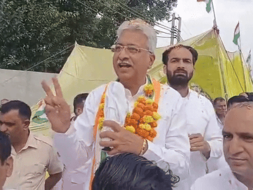 Welcome to Congress State President Rao Narendra in Panipat