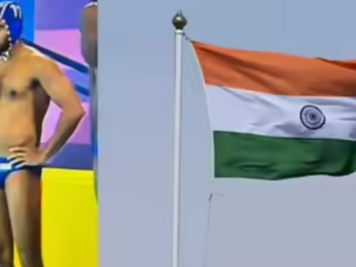 Controversy at the Asian Aquatics Championships | एशियन एक्वाटिक्स चैंपियनशिप में विवाद: वॉटर पोलो खिलाड़ियों ने तिरंगा ट्रंक पर लगाया, मंत्रालय ने मांगी रिपोर्ट