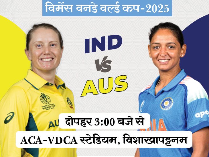 Harmanpreet Kaur; IND-W Vs AUS-W World Cup LIVE Score Update | Smriti Mandhana | विमेंस वर्ल्ड कप में आज IND Vs AUS: ऑस्ट्रेलिया ने भारत के खिलाफ 81% मैच जीते, टूर्नामेंट इतिहास में 15वीं बार होगा सामना