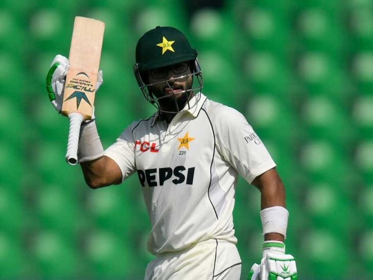 Lahore Test – 4 Pakistani batsmen scored fifties | लाहौर टेस्ट- पाकिस्तान के 4 बैटर्स ने फिफ्टी लगाई: इमाम-उल-हक ने सबसे ज्यादा 93 रन बनाए; पहले दिन स्कोर-313/5