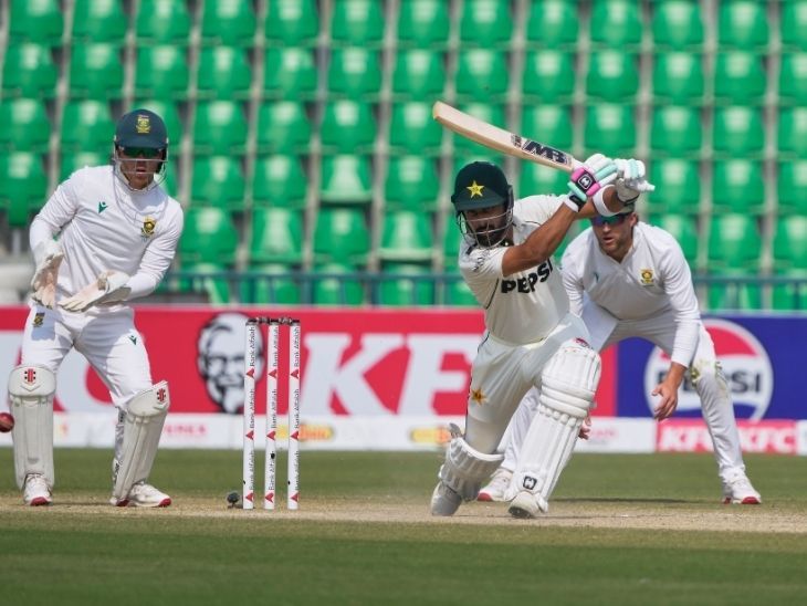 Babar Azam; Pakistan Vs South Africa Test Update | Shaheen Afridi | लाहौर टेस्ट-पाकिस्तान ने साउथ अफ्रीका को 277 का टारगेट दिया: मेजबान टीम दूसरी पारी में 167 रन पर सिमटी; कोई बैटर फिफ्टी नहीं बना सका