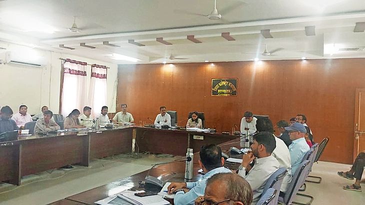 In the meeting of SDM and departmental officers, emphasis was laid on ...