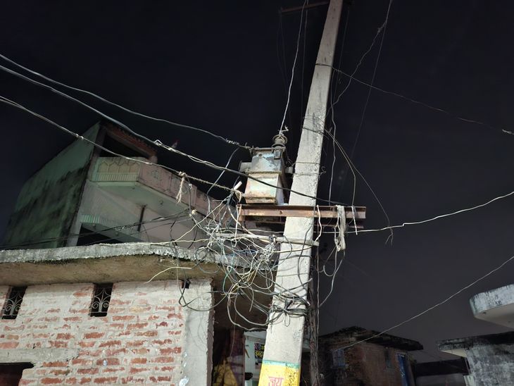 A dilapidated electricity pole in Mughalsarai has been lying there for ...