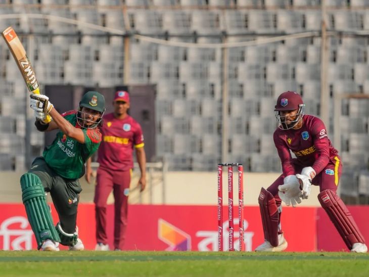 West Indies and Bangladesh tie in the second ODI | वेस्टइंडीज और बांग्लादेश में दूसरा वनडे टाई: सुपर ओवर में 11 रन बचाकर जीती विंडीज; कप्तान शाई होप ने फिफ्टी लगाई