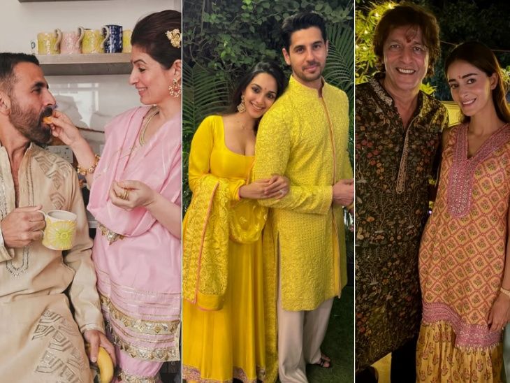Diwali celebrations of Bollywood celebs, shahrukh khan share wife gauri khan’s picture, sid kiara twin, akshay kumar celebrates in london | बॉलीवुड सेलेब्स का दिवाली सेलिब्रेशन: शाहरुख ने पत्नी गौरी की पूजा करते हुए तस्वीर शेयर की, अक्षय ने लंदन में मनाई दिवाली, सिड-कियारा ने की ट्विनिंग